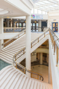 stairs of the conference center